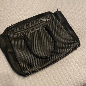 Black Michael Kors studded handbag purse